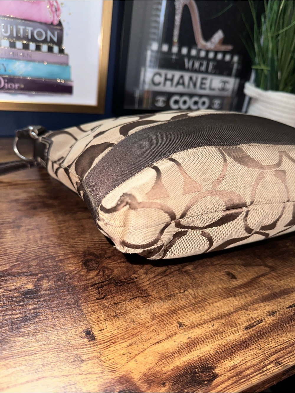 2012 COACH signature canvas crossbody bag - Picture 10 of 12